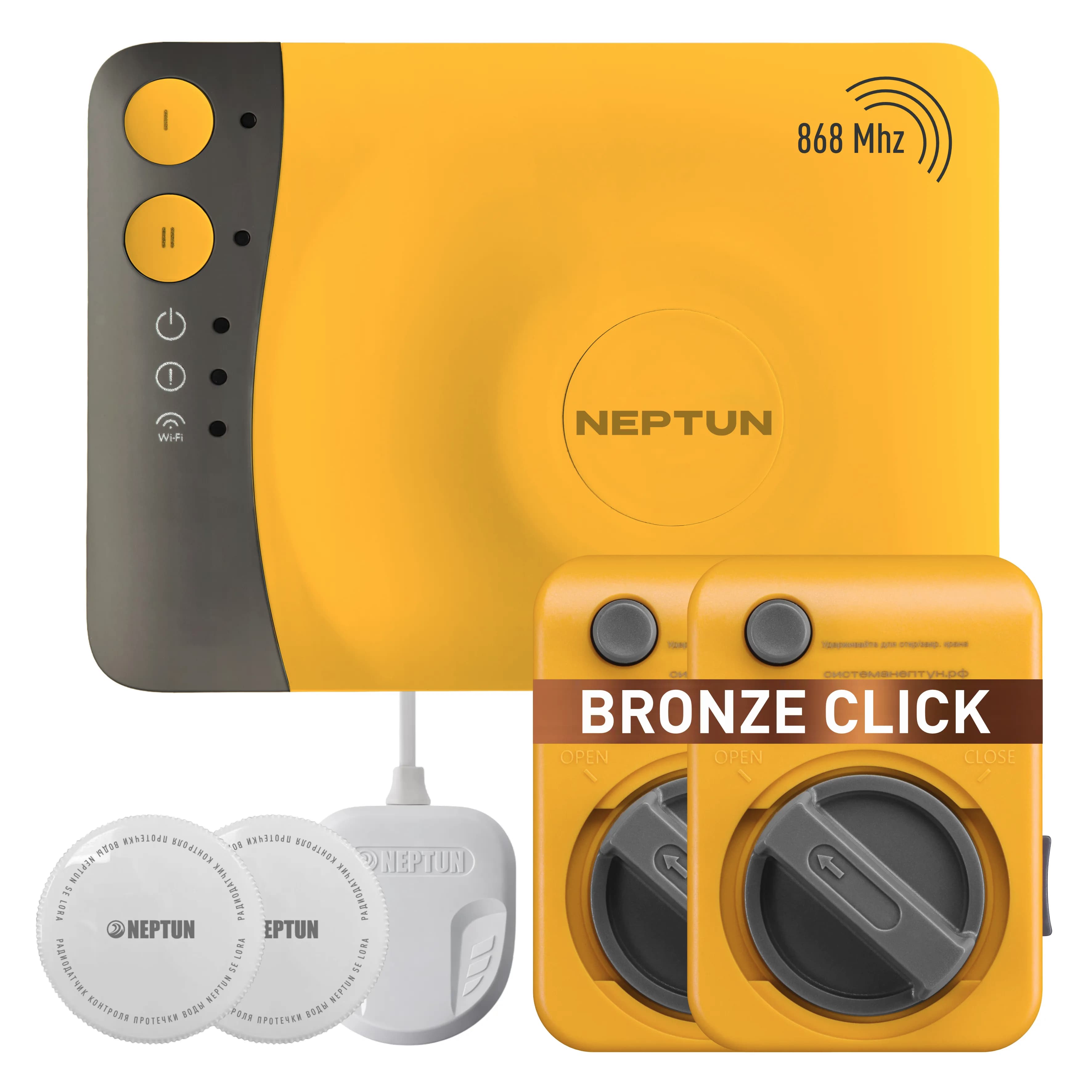  КОМПЛЕКТ БЕСПРОВОДНОЙ NEPTUN BRONZE CLICK 2 КРАНА SMART EVO 1 дюйм